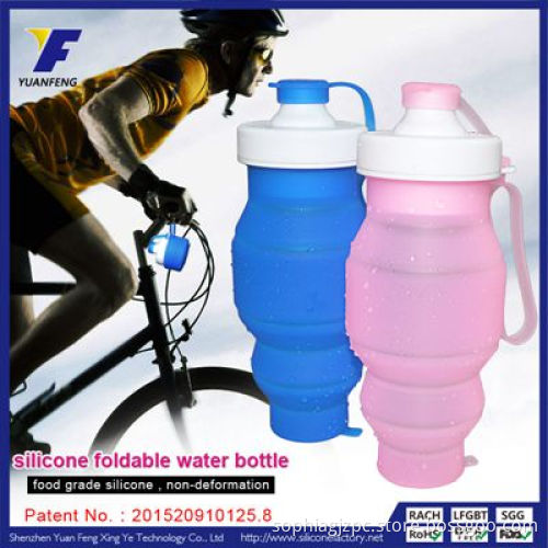 Custom Logo Personalized Cheap Silicone Water Drink Sports Bottle